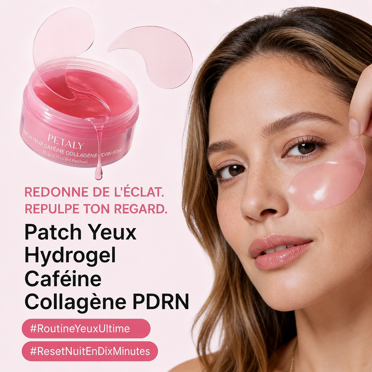 Patchs oculaires au collagène PDRN (120 patchs)